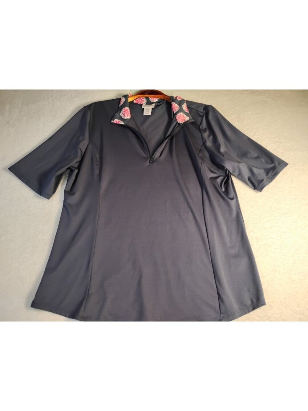 Tommy Bahama Womens Golf Polo UPF 50 Wicking Size XL Navy Blue